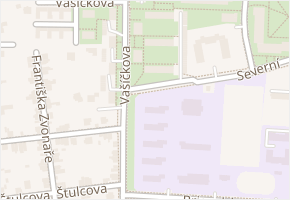 Vašíčkova v obci Kladno - mapa ulice