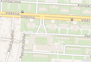 Vítězná v obci Kladno - mapa ulice