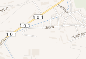 Vojtěšská v obci Kladno - mapa ulice