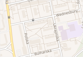 Wednesbury v obci Kladno - mapa ulice