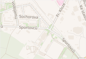 Žerotínova v obci Kladno - mapa ulice