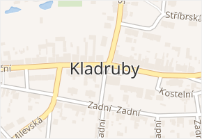 Kladruby v obci Kladruby - mapa části obce