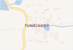 Tuněchody v obci Kladruby - mapa části obce