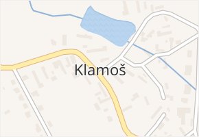 Klamoš v obci Klamoš - mapa části obce