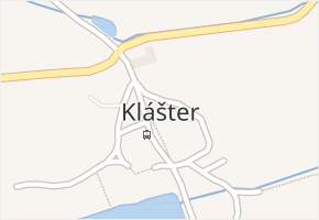 Klášter v obci Klášter - mapa části obce