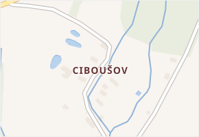 Ciboušov v obci Klášterec nad Ohří - mapa části obce