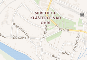 Husova v obci Klášterec nad Ohří - mapa ulice