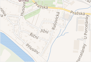 Jižní v obci Klášterec nad Ohří - mapa ulice