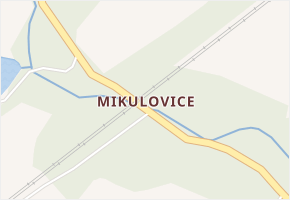 Mikulovice v obci Klášterec nad Ohří - mapa části obce