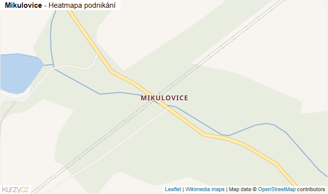 Mapa Mikulovice - Firmy v části obce.