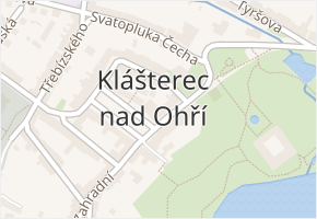 nám. Dr. Eduarda Beneše v obci Klášterec nad Ohří - mapa ulice