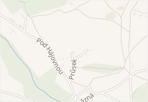 Průsek v obci Klášterec nad Ohří - mapa ulice