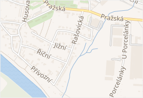 Rašovická v obci Klášterec nad Ohří - mapa ulice