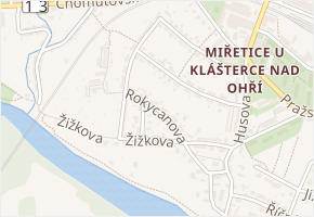 Rokycanova v obci Klášterec nad Ohří - mapa ulice