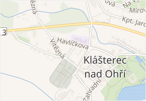 Ruská v obci Klášterec nad Ohří - mapa ulice