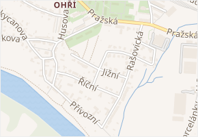 Svahová v obci Klášterec nad Ohří - mapa ulice