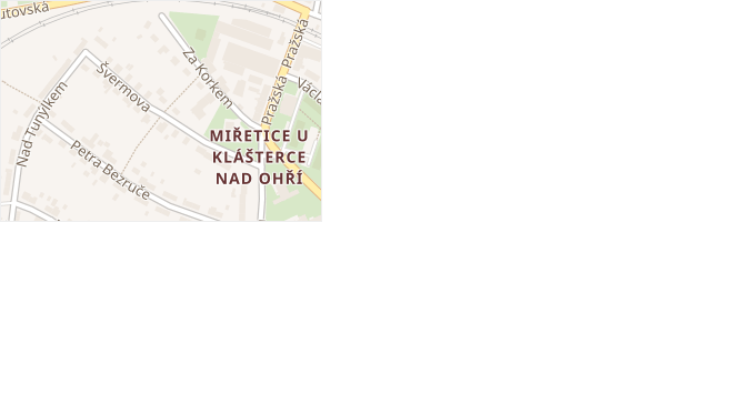 Švermova v obci Klášterec nad Ohří - mapa ulice