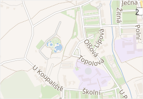 Topolová v obci Klášterec nad Ohří - mapa ulice
