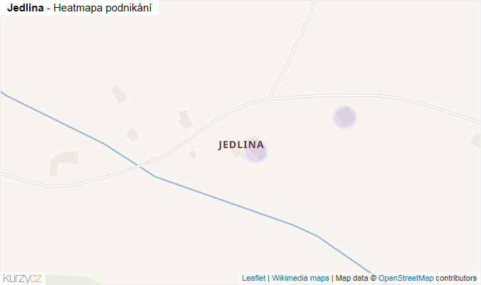 Mapa Jedlina - Firmy v části obce.