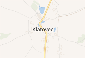 Klatovec v obci Klatovec - mapa části obce