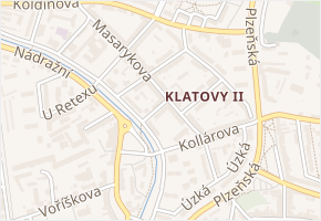 Bezručova v obci Klatovy - mapa ulice