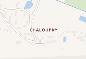 Chaloupky v obci Klatovy - mapa části obce