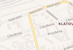 Cibulkova v obci Klatovy - mapa ulice