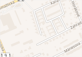 Domažlické předměstí v obci Klatovy - mapa ulice