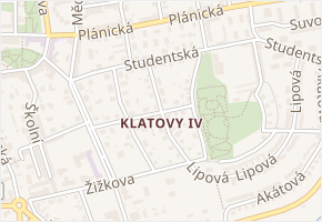 Dr. Riegra v obci Klatovy - mapa ulice