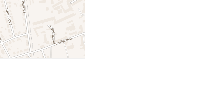 Dvořákova v obci Klatovy - mapa ulice