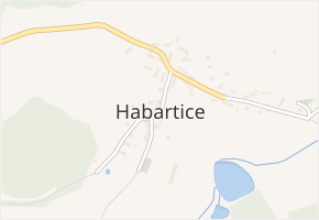 Habartice v obci Klatovy - mapa části obce