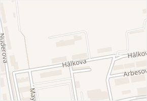 Hálkova v obci Klatovy - mapa ulice