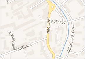 Husovo náměstí v obci Klatovy - mapa ulice