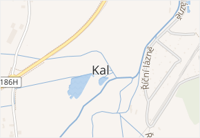 Kal v obci Klatovy - mapa části obce