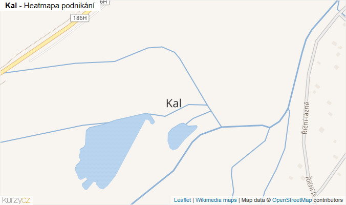 Mapa Kal - Firmy v části obce.
