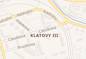 Klatovy III v obci Klatovy - mapa části obce
