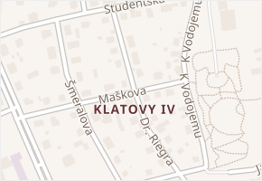 Klatovy IV v obci Klatovy - mapa části obce