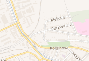 Koperníkova v obci Klatovy - mapa ulice