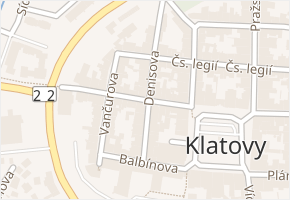 Kpt. Jaroše v obci Klatovy - mapa ulice