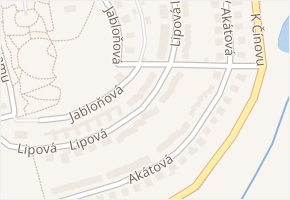 Lipová v obci Klatovy - mapa ulice