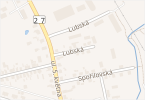 Lubská v obci Klatovy - mapa ulice