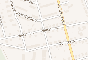 Máchova v obci Klatovy - mapa ulice