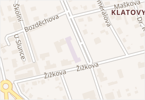 Národních mučedníků v obci Klatovy - mapa ulice