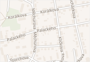 Palackého v obci Klatovy - mapa ulice