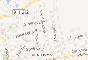 Procházkova v obci Klatovy - mapa ulice