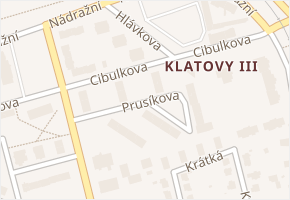 Prusíkova v obci Klatovy - mapa ulice