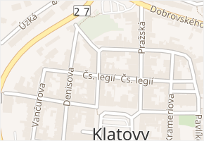 Randova v obci Klatovy - mapa ulice