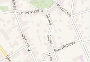 Školní v obci Klatovy - mapa ulice