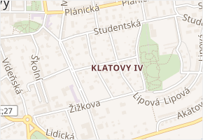 Šmeralova v obci Klatovy - mapa ulice