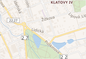 Smetanova v obci Klatovy - mapa ulice